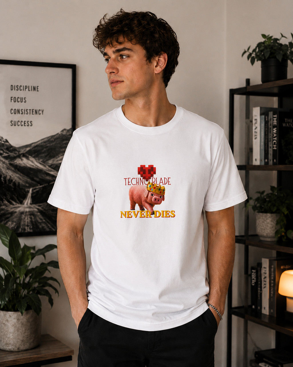 Legend Never Dies Round Neck T-Shirt