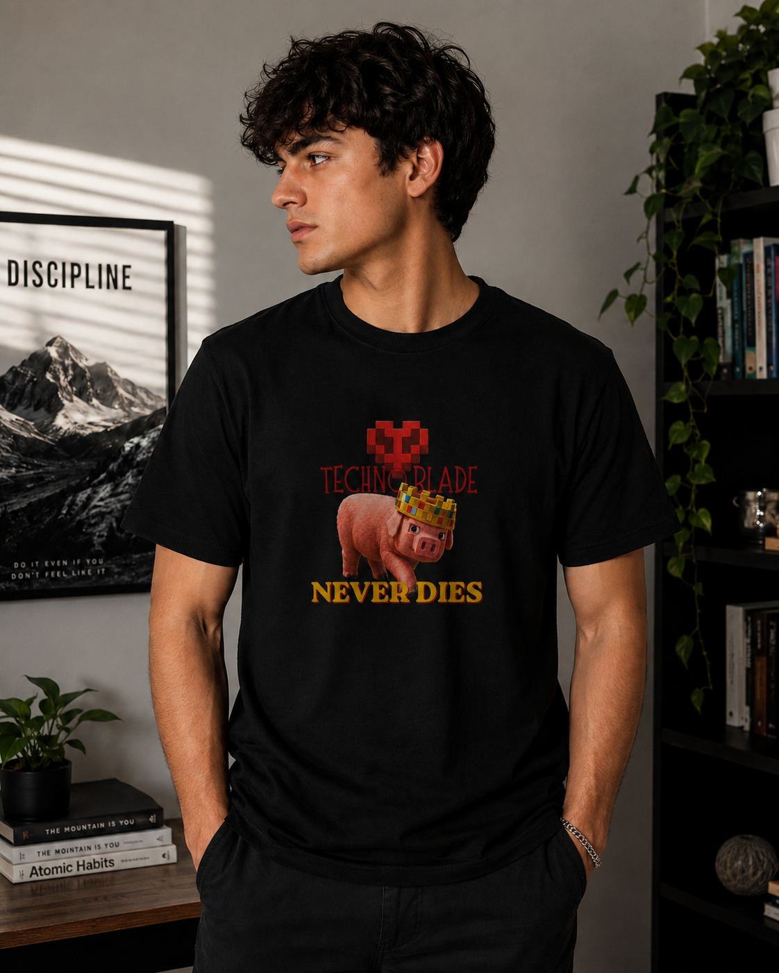 Legend Never Dies Round Neck T-Shirt
