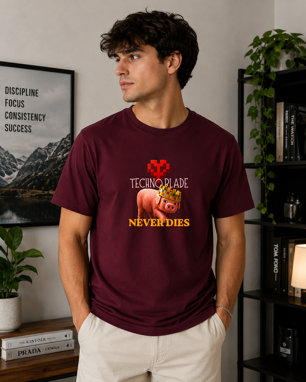 Legend Never Dies Round Neck T-Shirt