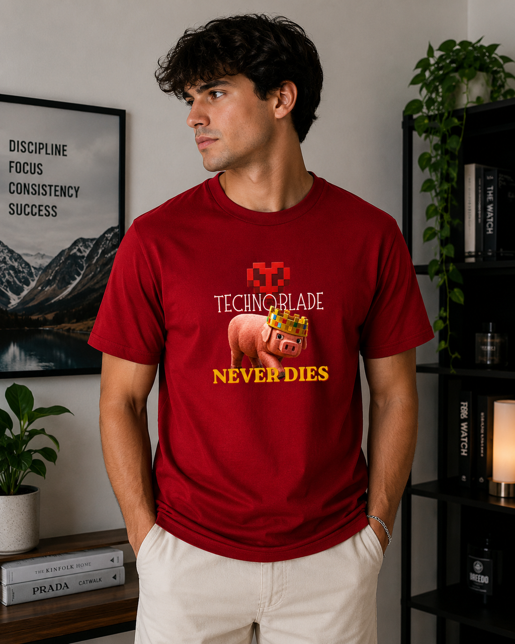 Legend Never Dies Round Neck T-Shirt