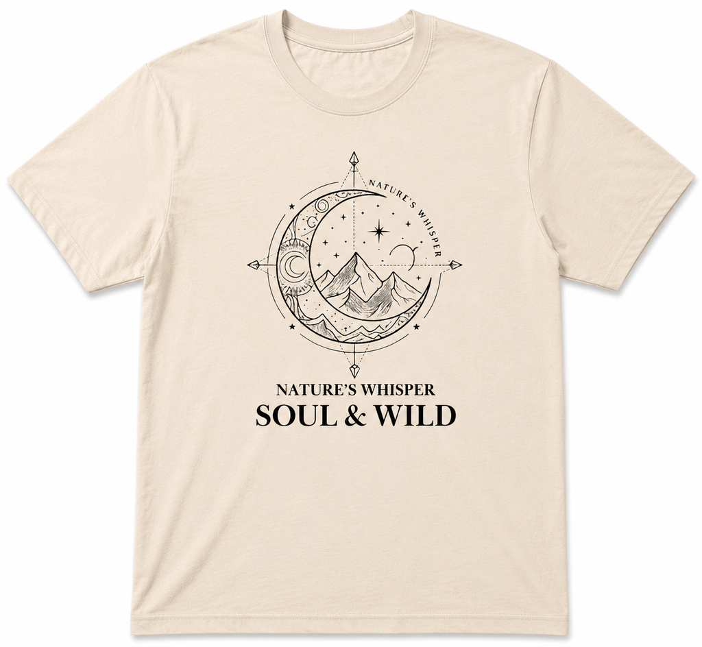 Nature Whispers Something Round Neck T-Shirt