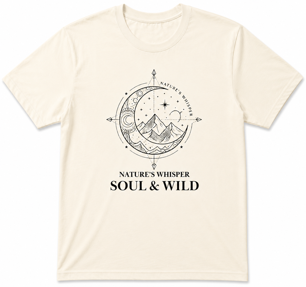 Nature Whispers Something Round Neck T-Shirt