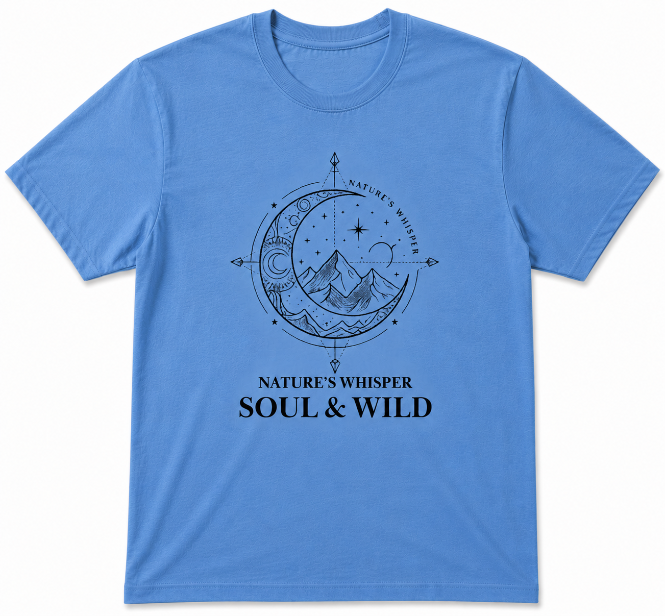 Nature Whispers Something Round Neck T-Shirt