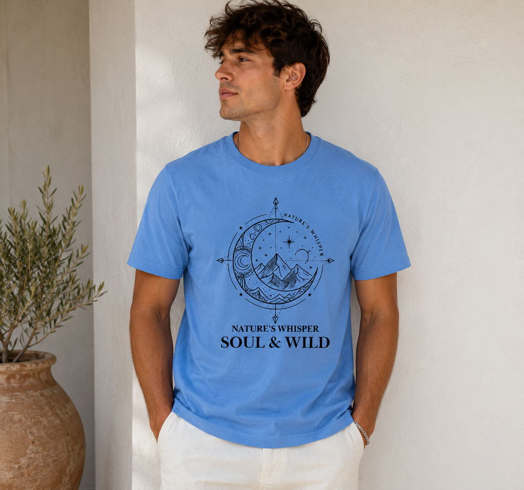 Nature Whispers Something Round Neck T-Shirt