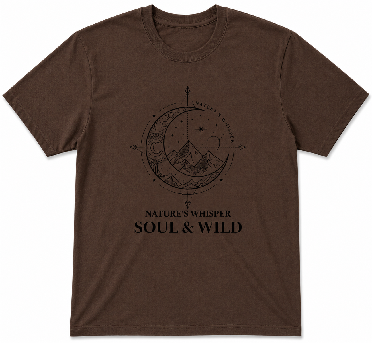 Nature Whispers Something Round Neck T-Shirt