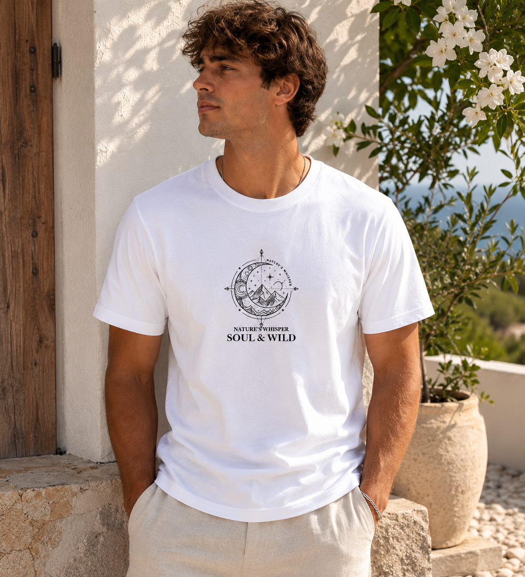 Nature Whispers Something Round Neck T-Shirt