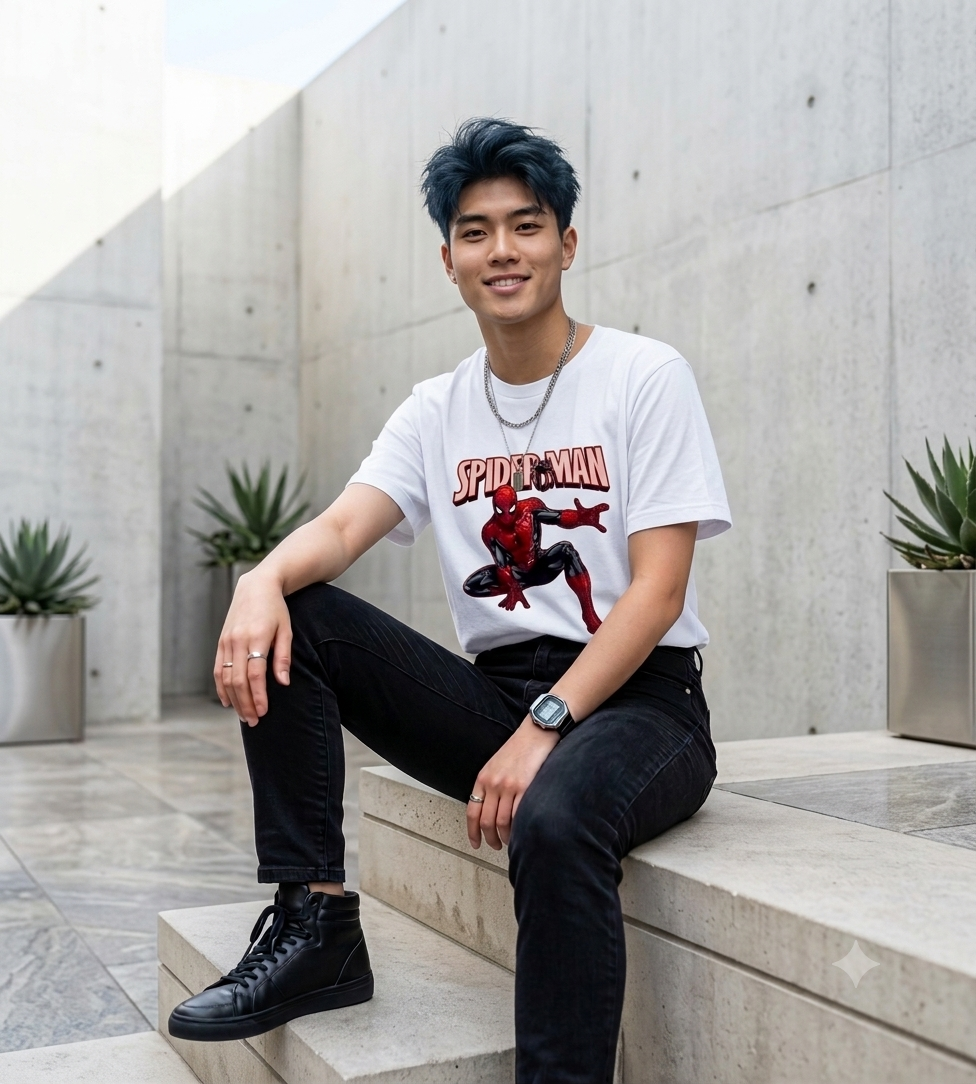 Spider-Man Round Neck T-Shirt