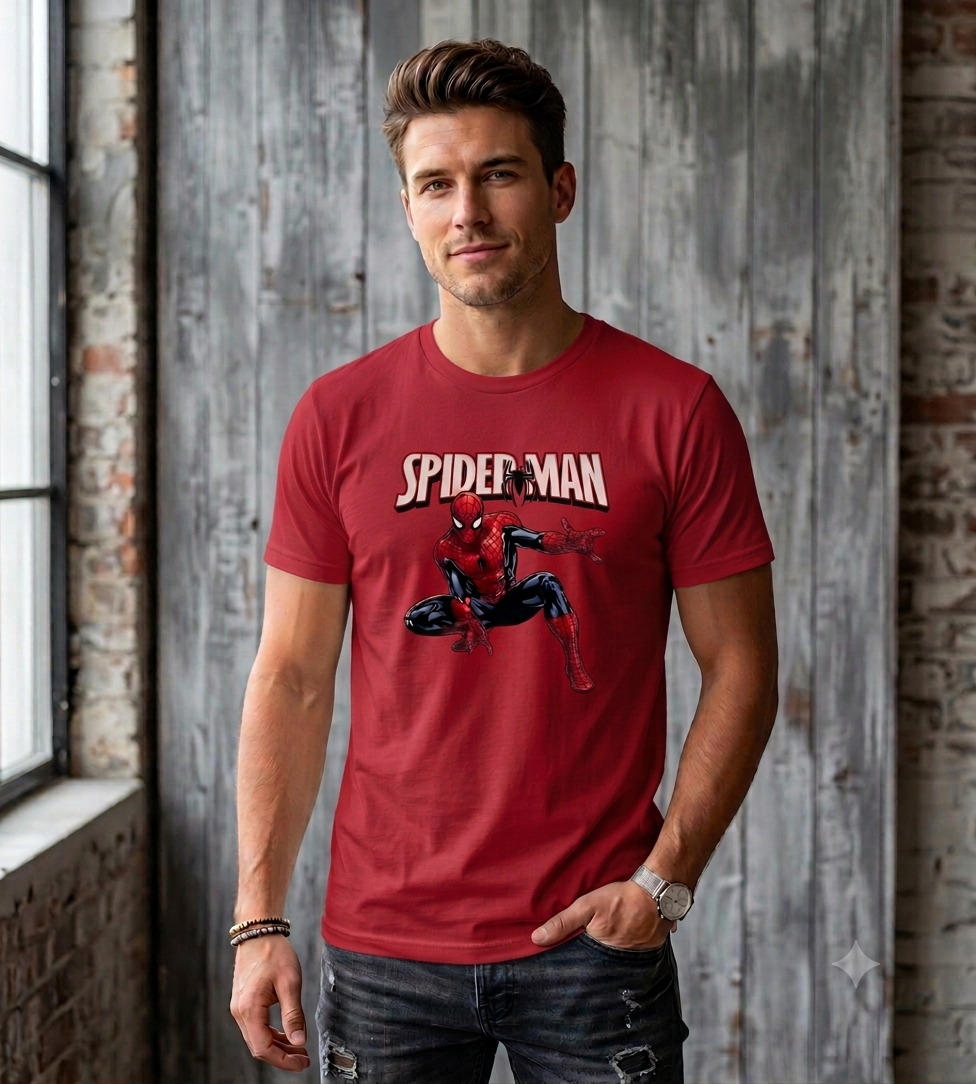 Spider-Man Round Neck T-Shirt