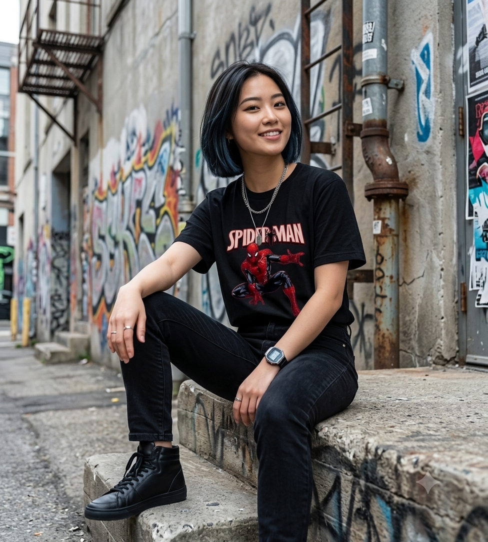 Spider-Man Round Neck T-Shirt