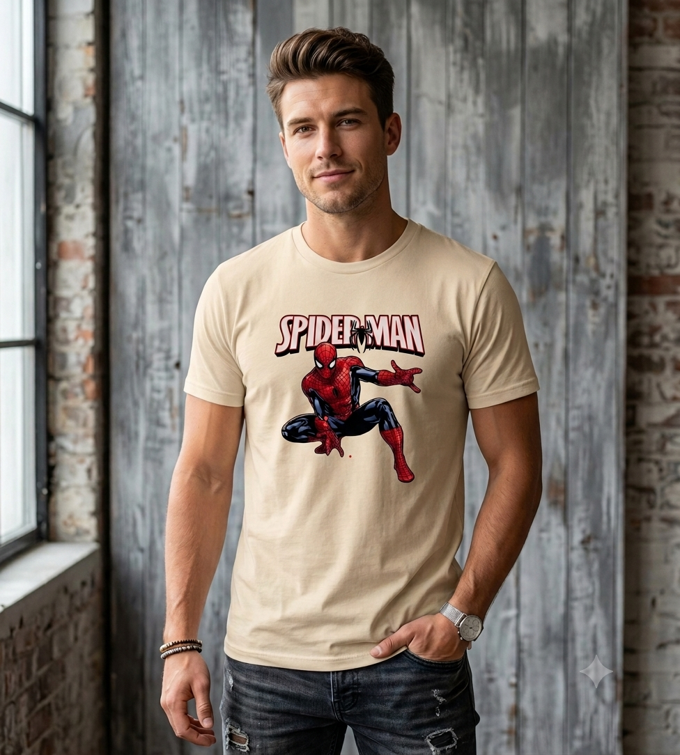 Spider-Man Round Neck T-Shirt